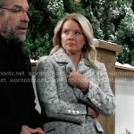 Felicia’s grey speckled coat on General Hospital