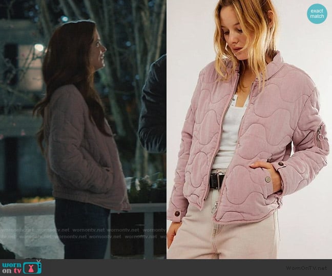 Free People Aura Liner in Dried Current worn by Maddie Townsend (JoAnna Garcia Swisher) on Sweet Magnolias
