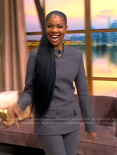 Gabrielle Union’s gray top with pockets on The View