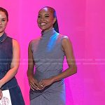 Gabrielle Union’s grey turtleneck draped dress on Today