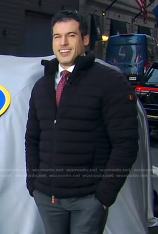 Gio Benitez’s black puffer jacket on Good Morning America