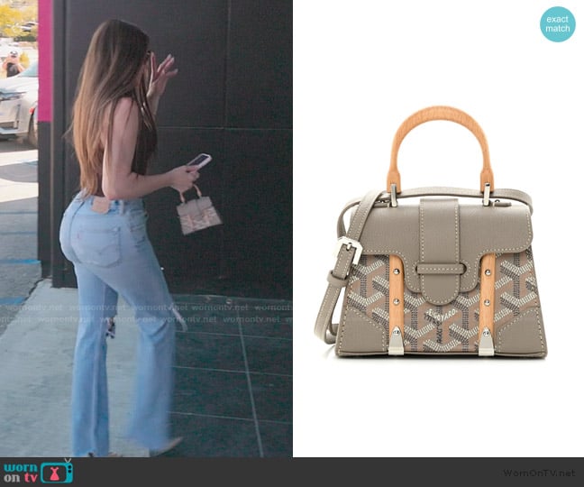 Goyard Structure Nano Saigon Grey worn by Khloe Kardashian (Khloe Kardashian) on The Kardashians