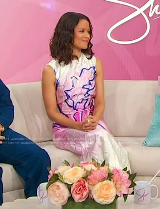 Gugu Mbatha-Raw’s printed dress on Sherri
