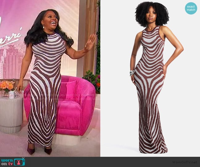Hanifa Naomi Knit Dress worn by Sherri Shepherd on Sherri