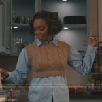 Helen’s layered top on Sweet Magnolias