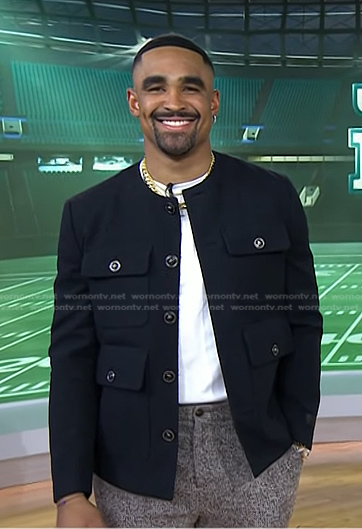Jalen Hurts’s black jacket on Today
