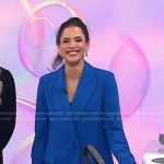 Janelle Lam’s blue blazer and mini skirt on Today