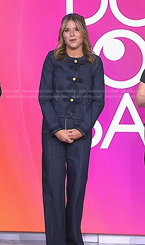 Jenna’s bow detail denim jacket and jeans on Today