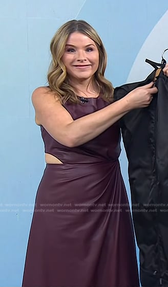 Jenna’s brown cutout leather dress on Today