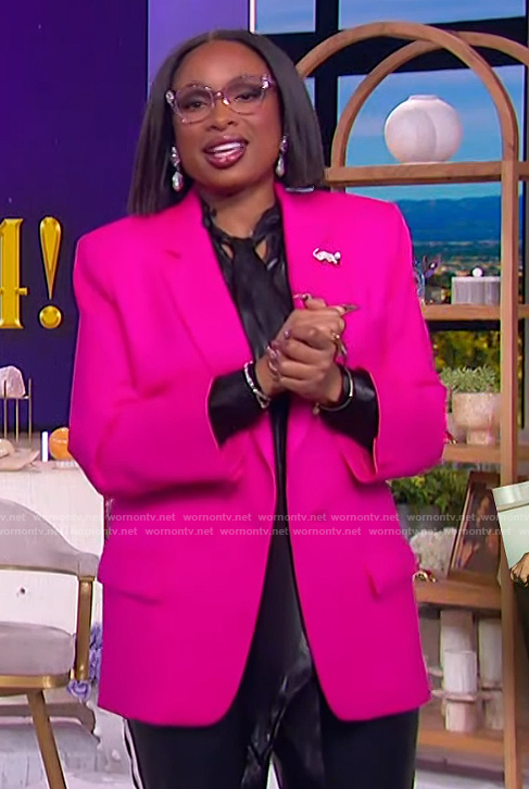 Jennifer’s pink blazer on The Jennifer Hudson Show