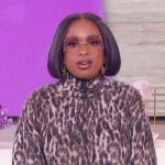 Jennifer’s leopard mohair sweater on The Jennifer Hudson Show