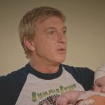 Johnny’s Summer Strut print tee on Cobra Kai
