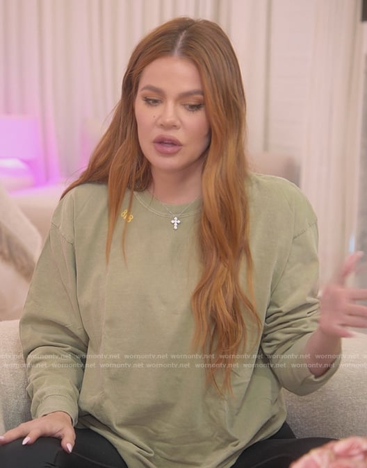 Khloe’s 818 sweatshirt on The Kardashians