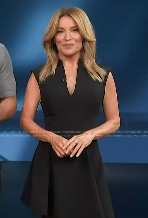 Kit’s black mini dress on Access Hollywood