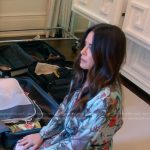 Kyle’s blue floral robe on The Real Housewives of Beverly Hills