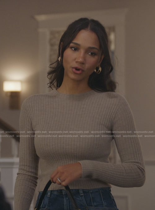Layla’s ribbed sweater on All American
