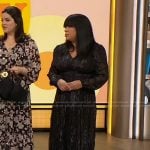 Liza Lee’s black lace dress on The Drew Barrymore Show