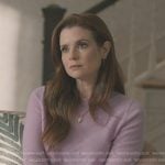 Maddie’s lavender sweater on Sweet Magnolias