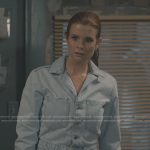 Maddie’s denim jumpsuit on Sweet Magnolias