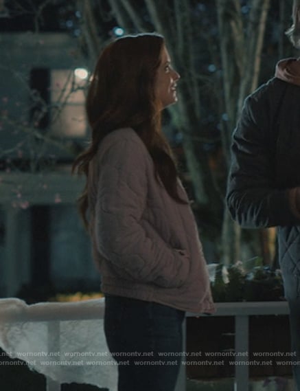 Maddie’s pink quilted jacket on Sweet Magnolias