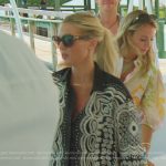 Madison’s black paisley print set on Southern Charm