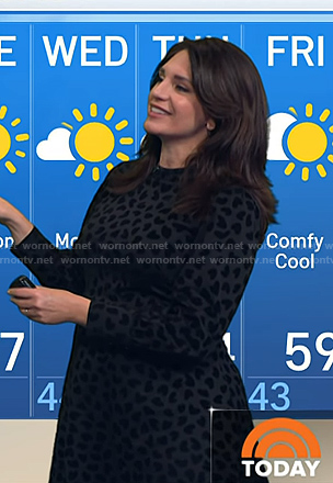 Maria’s black heart velvet dress on Today