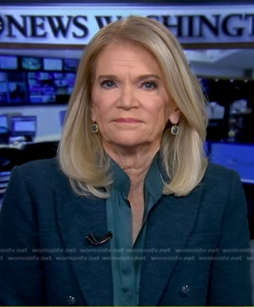 Martha’s green tweed blazer on Good Morning America