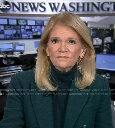 Martha’s green tweed blazer on Good Morning America