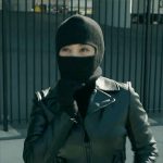 Mel’s cropped leather jacket on The Equalizer