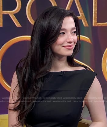 Mikey Madison’s black dress on Good Morning America