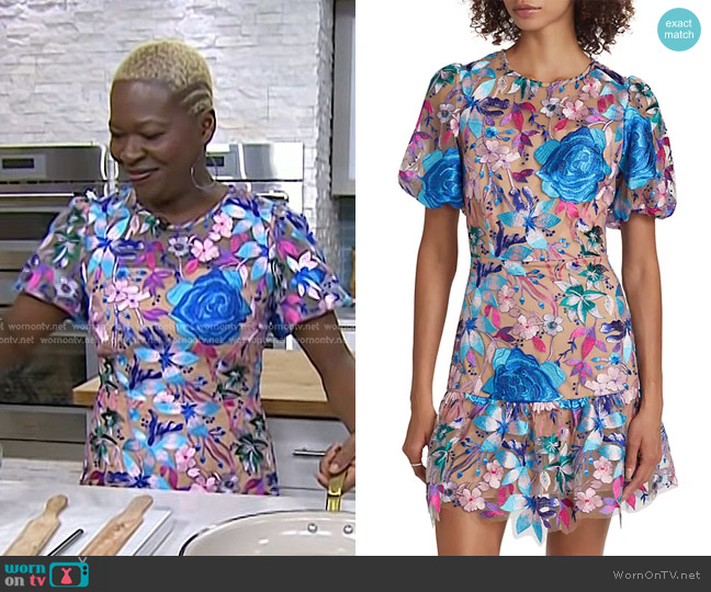 Milly Yasmin Floral Minidress worn by Mawa McQueen on Today