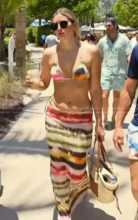 Molly’s tie dye bikini set on Southern Charm