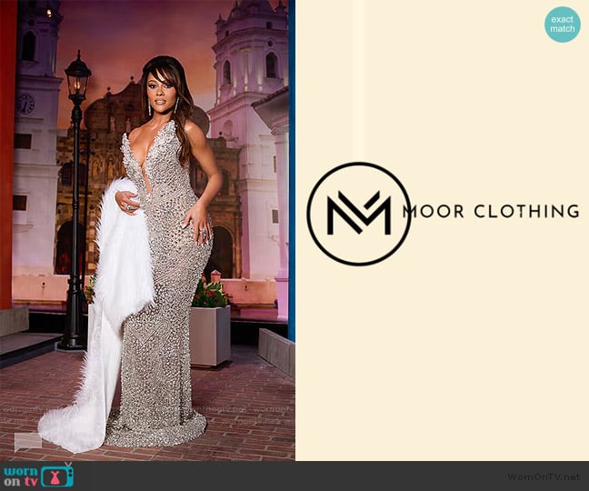 Moor Clothing Custom Dress worn by Ashley Darby on The Real Housewives of Potomac