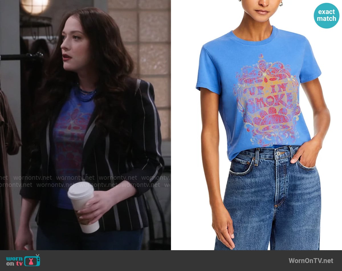 Mother The Lil Goodie Goodie Graphic Tee worn by Riley (Kat Dennings) on Shifting Gears