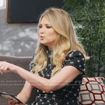Nikki Novak’s black embellished dress on E! News