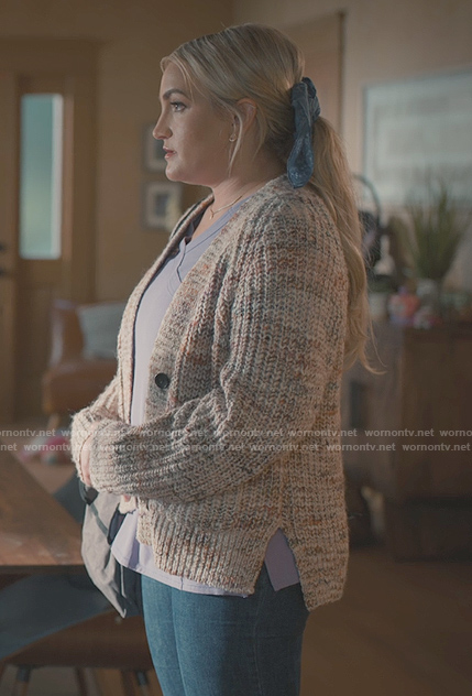 Noreen’s marled cardigan on Sweet Magnolias