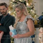 Noreen’s silver sequin midi dress on Sweet Magnolias