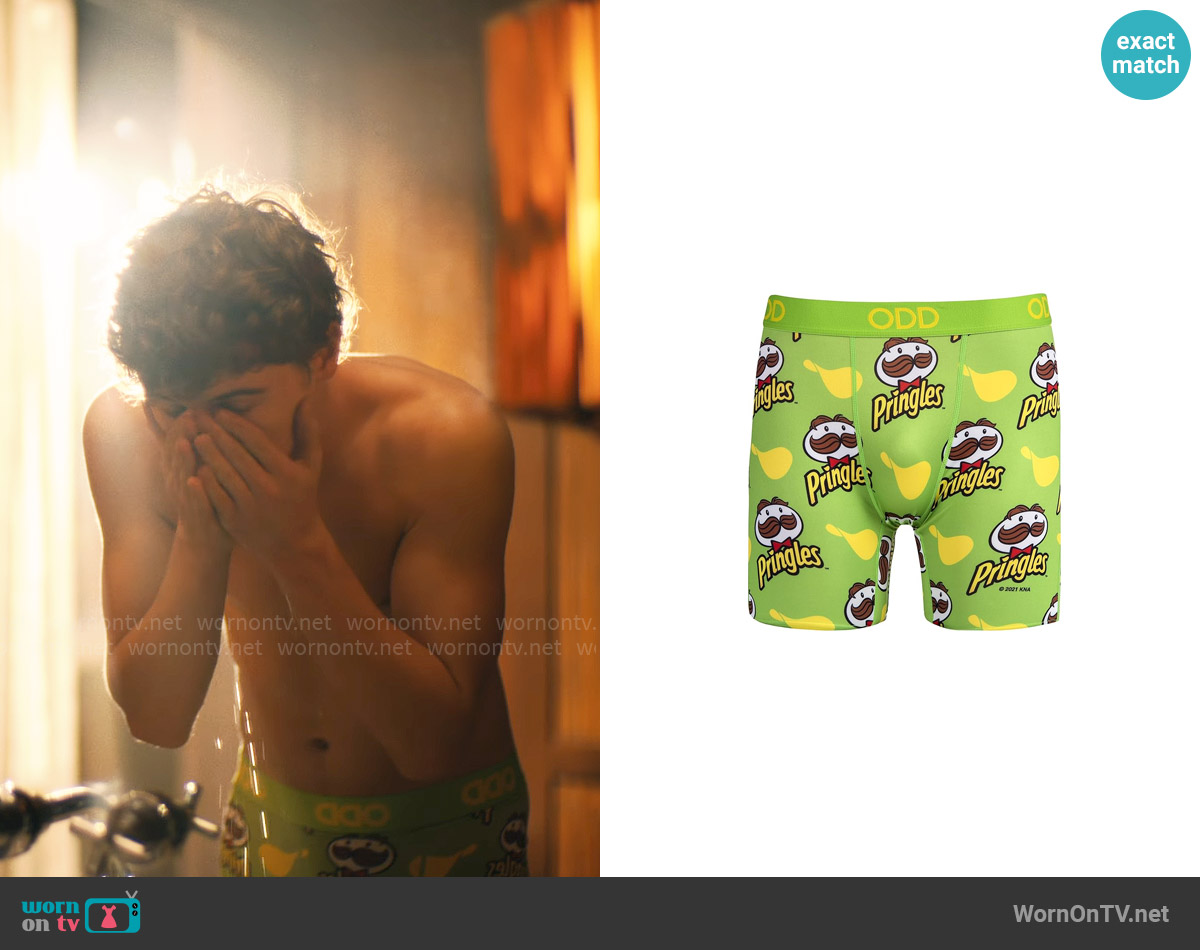 Odd Sox Pringles Sour Cream Chips Boxer Briefs worn by Lochlan Ratliff (Sam Nivola) on The White Lotus