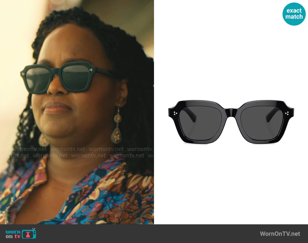 Oliver Peoples Kienna Sunglasses worn by Belinda Lindsey (Natasha Rothwell) on The White Lotus