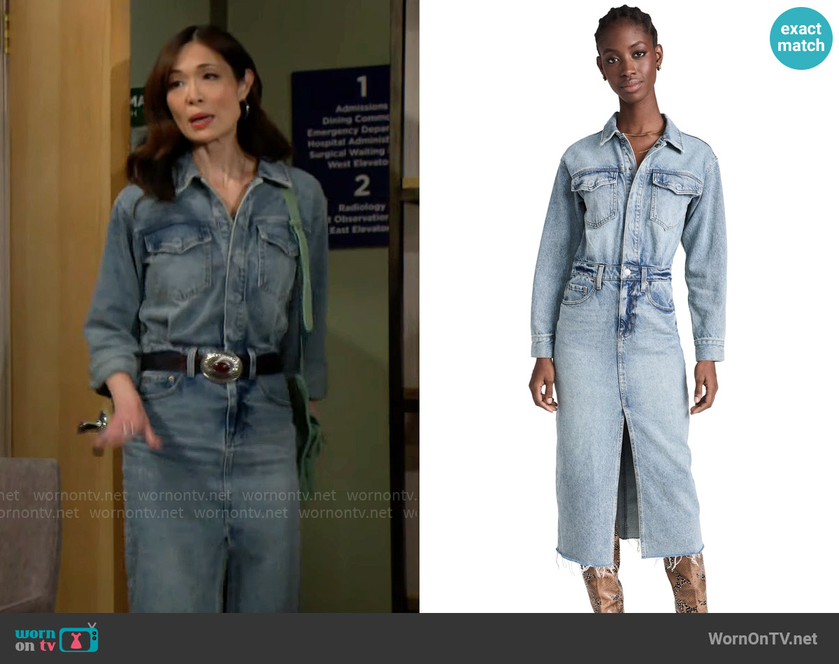Pistola Amira Dress worn by Penelope Poppy Nozawa (Romy Park) on The Bold and the Beautiful