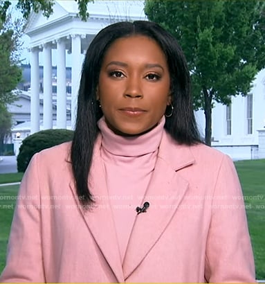 Rachel’s pink coat on Good Morning America