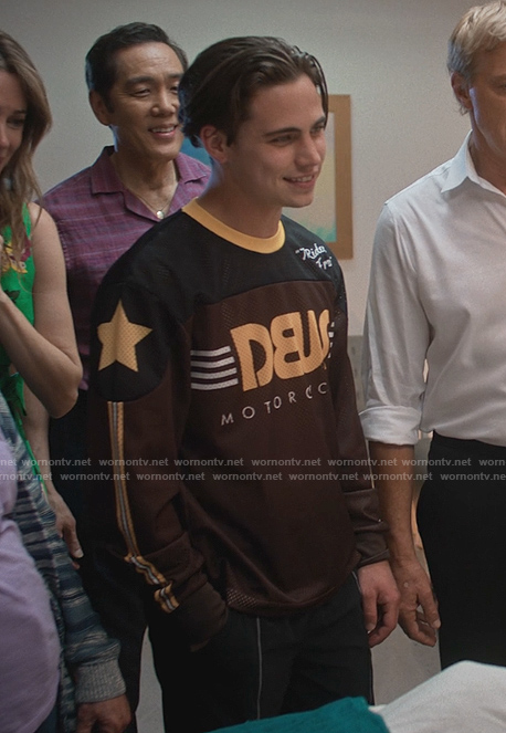 Robby’s brown long sleeve jersey on Cobra Kai