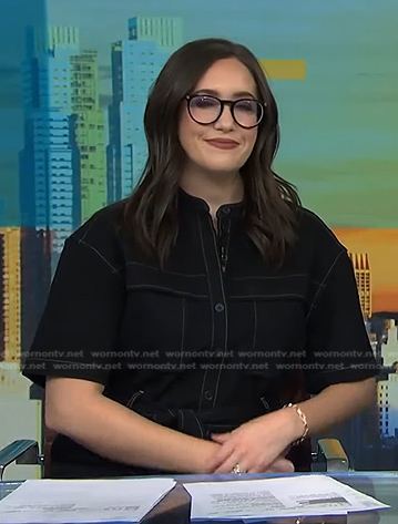 Savannah’s black utility jumpsuit on NBC News Daily