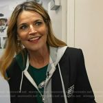Savannah’s black hooded blazer on Today
