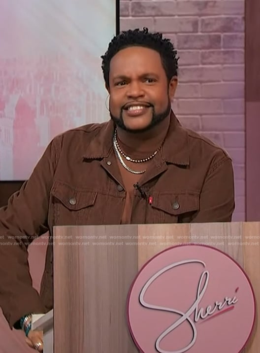 Jawn’s brown denim jacket on Sherri