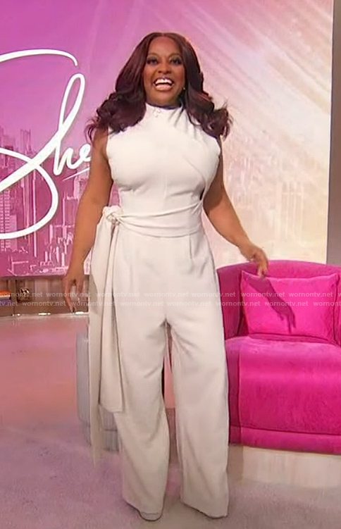 Sherri’s tie waist jumpsuit on Sherri
