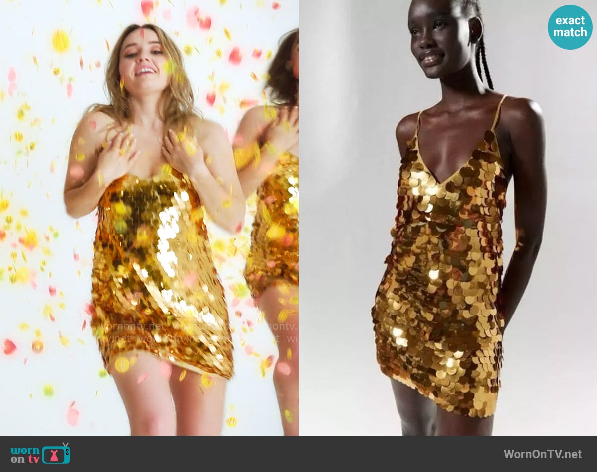 Silence + Noise Kya Paillette Dress worn by Belle Gibson (Kaitlyn Dever) on Apple Cider Vinegar