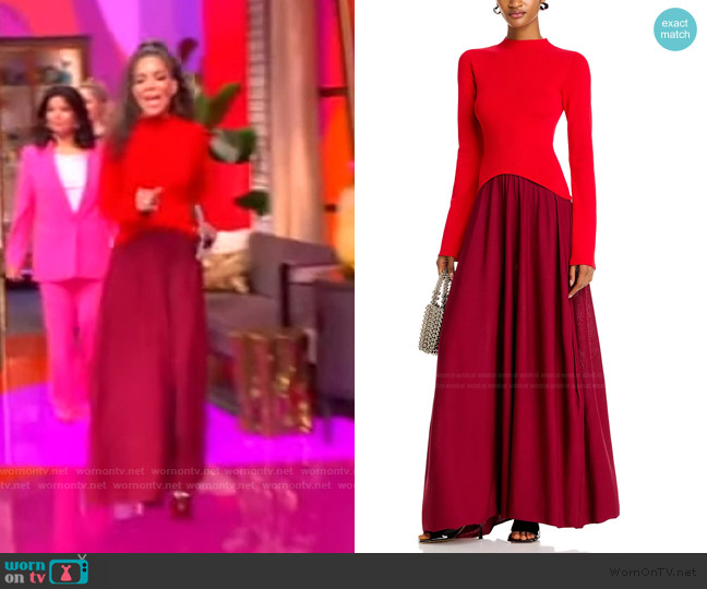 Solid & Striped The Soglio Dress worn by Sunny Hostin on The View