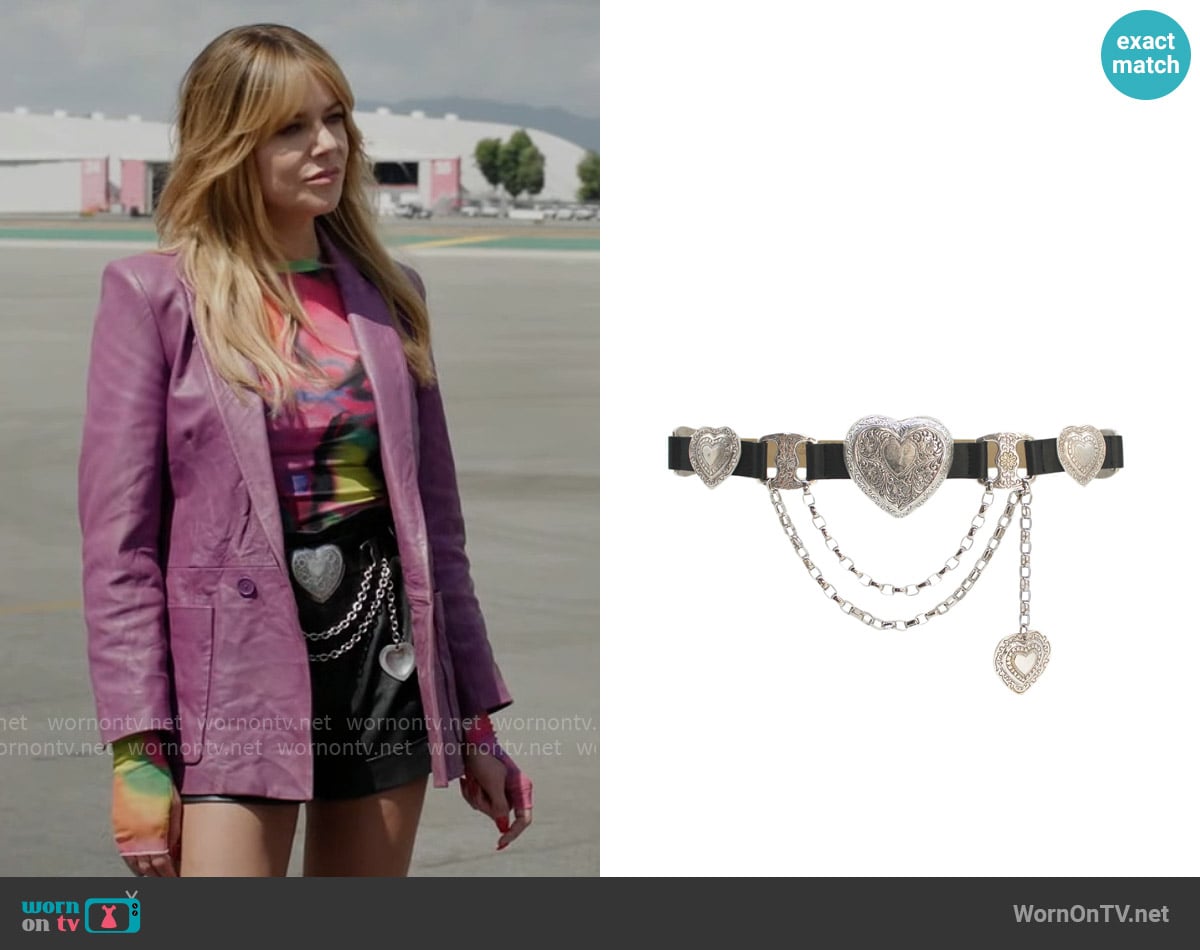 Streets Ahead Mia Heart Belt worn by Morgan Gillory (Kaitlin Olson) on High Potential