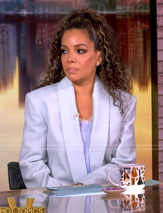 Sunny’s tuxedo blazer and pants on The View